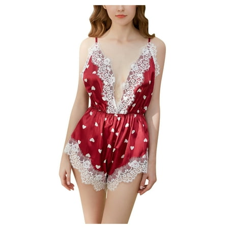 

JeashCHAT Sexy Lingerie for Women Sexy Lace Sleepwear Lingerie Temptation Bra Underwear Nightwear