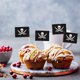 thumbnail image 3 of 200 Pieces Pirate Cocktail Toothpicks Flags Cake Toppers for Food, Appetizer, Cocktail, For Halloween Themed Birthday Party Cake Decorations, Cupcake, 3 of 3
