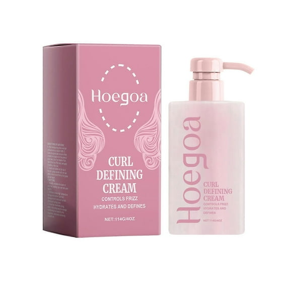 Hair Curl Defining Cream, Curl Defining Cream, Curl Cream for Curly Hair Anti Frizz, Moisturizing, Smoothing for Curly & Wavy Hair 114g