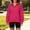Hot Pink, variant on Gamivast Quarter Zip Pullover Sweaters for Women Drop Shoulder Lapel Collar Sweatshirt Oversized Tunic Tops