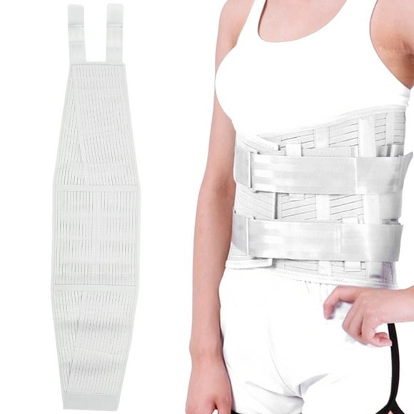Cinturón Lumbar, Ajuste De Tamaño, Soporte Para La Espalda, Delgado Y Duradero, Firme Con Correas Dobles Ajustables Para Enfermedades Profesionales, Hernia De Disco Lumbar