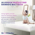 Waterproof Mattress Protector by Slumberfy Hypoallergenic Bamboo Mattress Protector Natural