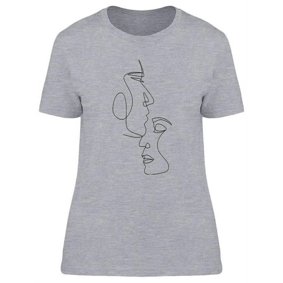 Loving Couple Design T-Shirt Women -Image by Shutterstock, Female Medium