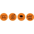 thumbnail image 2 of Darling Souvenir chocolate Graduation Party Theme Custom Stickers Pack of 190 Pcs-Orange, 2 of 2