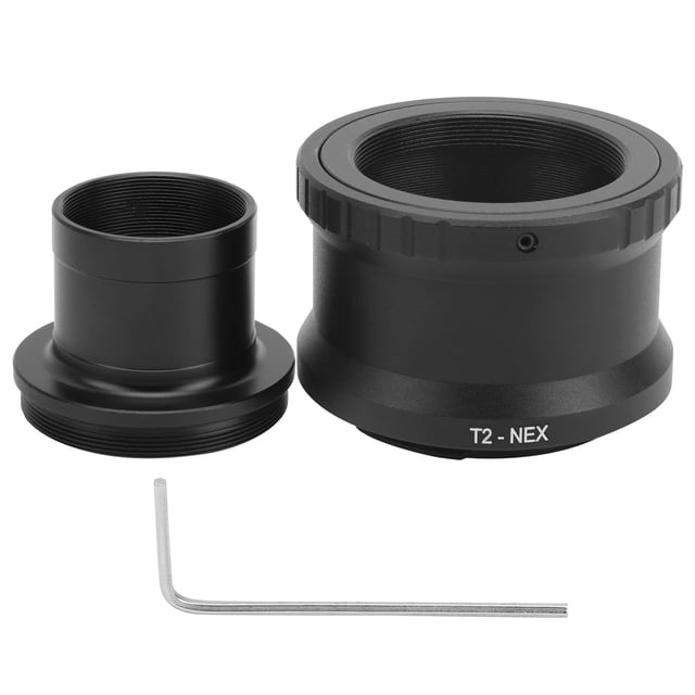 Adaptador de anillo de tubo de montura T para telescopio astronómico de 1,25 pulgadas para cámara sin espejo con montura E