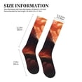 thumbnail image 2 of Lsque Sunset Blossoms Phoenix Perch Pattern Sport Compression Socks for Men & Women 15-20 mmHg Knee High Nurse Pregnant Running Medical and Travel Athletic, 2 of 6