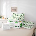 thumbnail image 6 of Feelyou St. Patrick's Day Twin Bedding Sets 7pcs, Gold Coin Shamrock Bedding Comforter Set, 6 of 8