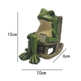 thumbnail image 2 of CARRFA Miniature Frog Garden Statue, Solar Frog Fairy Light Decor, Art Garden Frog Gift for Patio, Yard, Lawn Ornament, 2 of 9
