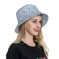 thumbnail image 4 of Yiaed Animal Print Reflective Stripe Bucket Hat Unisex Funny Outdoor Fisherman Cap Beach Sun Hat, 4 of 5