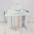 thumbnail image 7 of Cand 20 Quart Plastic Storage Tote with Lid and Handle, Latch Storage Box Bin, 7 of 7