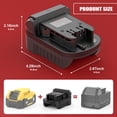 thumbnail image 2 of Adaptador de batería DeWalt 18V/20V a Milwaukee M18 para Aikeec, 2 of 6