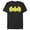 Black, variant on Men's Batman Logo Classic Wing Graphic Tee Charcoal Heather Medium