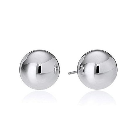 Jewels Fashion Surgical Stainless Steel Studs Earrings Men Women Surgical Stainless Steel Studs Earrings Men Women S Boys Silver Rhodium Plated Shiny
