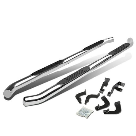 For 05-16 Toyota Tacoma Double Cab Stainless Steel 3" Side Step Nerf Bar Running Board Left+Right 06 07 08 09 10 11 12 13 14 15