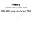 thumbnail image 2 of Transit Auto Front Hub Bearing Assembly Coated Disc Brake Rotors and Semi-Metallic Pads Kit for Car 2002-2005 Jeep Liberty Non-ABS KBB-103512, 2 of 11