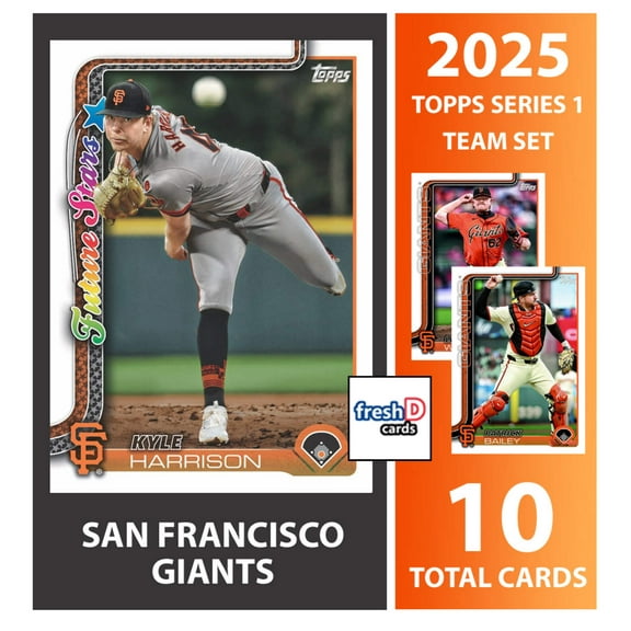 2025 Topps Series 1 Baseball Team Set 10 Cards  Giants Chapman