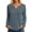Grey, variant on Women's Classic V-Neck Long Sleeve T Shirt for Everyday Comfort with Soft Casual Fit Top