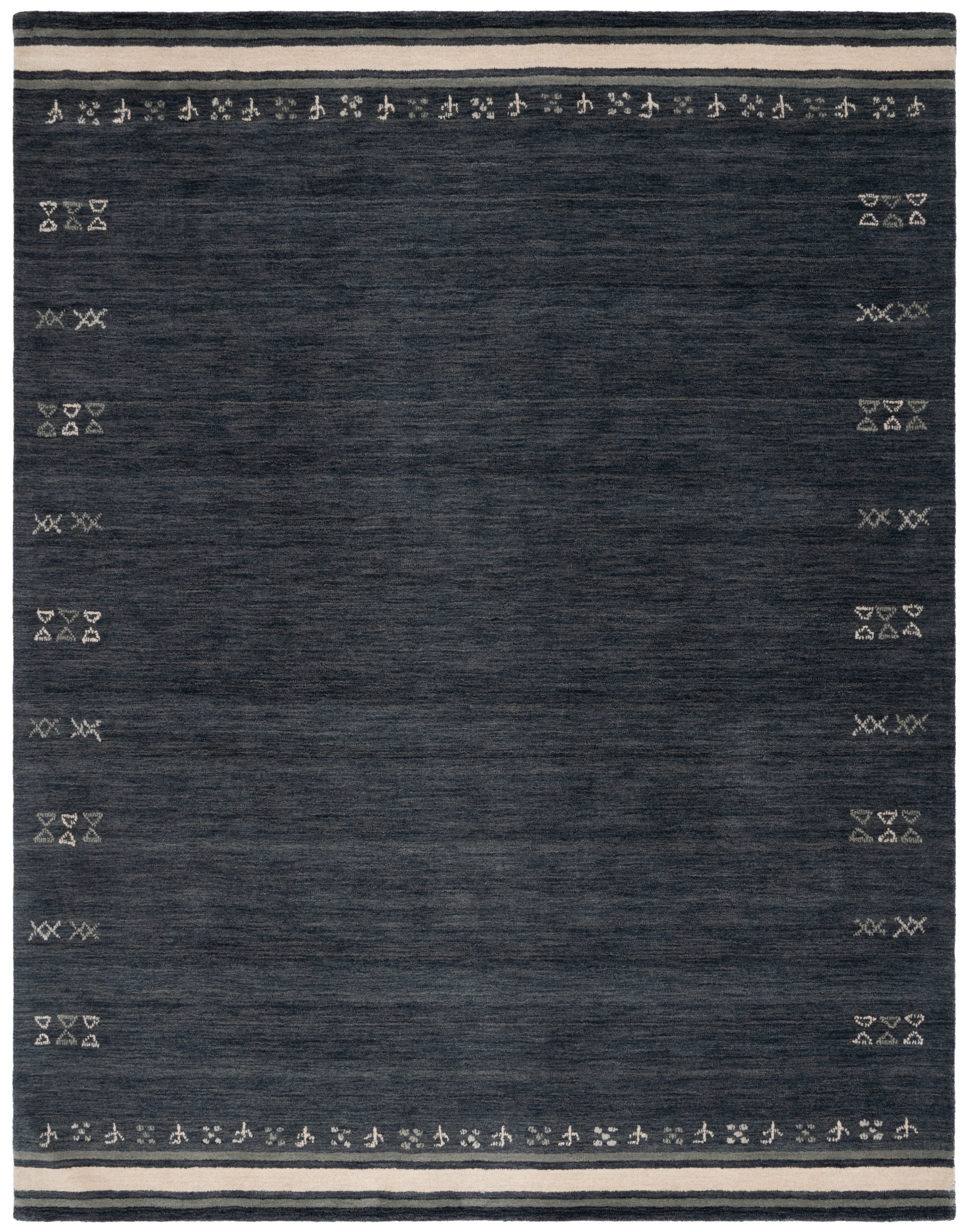 Safavieh Himalaya Dorothea Solid Wool Area Rug, Charcoal, 8' x 10'
