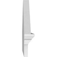 thumbnail image 4 of Ekena Millwork 36"W x 15-7/8"H x 2-3/4"P (Pitch 6/12) Peaked Cap Sunburst Architectural Grade PVC Combination Pediment, 4 of 8