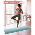 thumbnail image 2 of Turquoise Ombre Yoga Towel for Hot Yoga Non Slip, Teal White Gradient Modern Abstract Art Yoga Mat Towel Absorbent Yoga Sweat Towels Microfiber Hot Yoga Blanket for Bikram Pilates 26"x70", 2 of 7