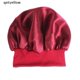 thumbnail image 3 of Qetyellow Solid Satin Bonnet Hair Styling Sleep Hat Wrap Shower Cap Hair Styling Tools CO, 3 of 4