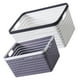 thumbnail image 3 of WORGEOUS Cesta de almacenamiento de plástico de 2 pcs Organizador de canasta de baño Cesta de plástico de cocina, 3 of 8