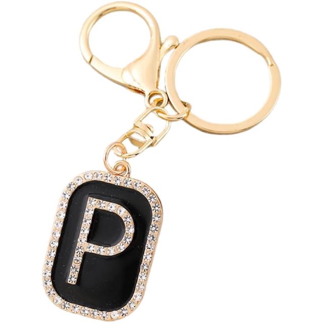Letter Keychain,26 Letters A-Z Decorative Letter Keychain,Name Keychain for Women Girls Men Teenager Gift