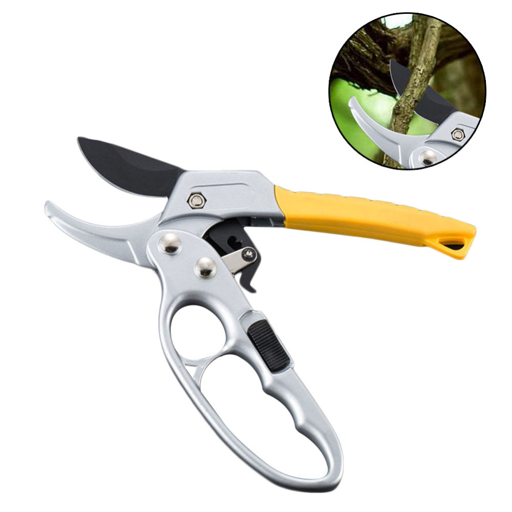 Ratchet Anvil Hand Pruning Shears with Nonslip Ergonomics Handle Hand