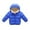 Blue, variant on Luxsea Kids Winter Warm Jacket Children Plus Velvet Cotton Hooded Puffer Coat for 2-7 Y