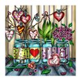 thumbnail image 1 of Pintura de diamante 5D Florero de amor Imagen de taladro redondo completo Likrtyny Arte deco, 1 of 9