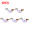 thumbnail image 1 of 1-5pc Inflatable Cup Holder Flamingo Drink Holder Swimming Float Bathing Pool Toy Party Decoration Bar Coasters Pool Accessories 5 PCS, 1 of 6