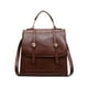 thumbnail image 2 of Mochila de Cuero PU Vintage para Mujer, Bolso de Mano Casual de Moda, Ligera e Impermeable 20x20x9cm Gran Capacidad Bolso de Viaje Negro Marrón Café, 2 of 6