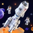 thumbnail image 1 of Transbordador espacial TEMI Rocket Toy con 2 astronautas y proyector, 1 of 8