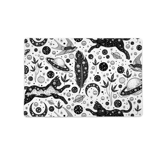 Cosmical Cat Pattern Mat Rectangle -Image by Shutterstock,