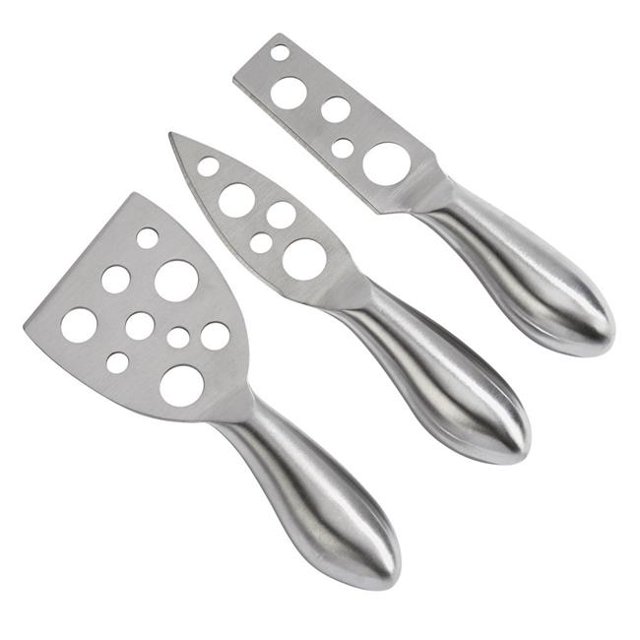 Creative Gifts 015331 Ensemble de Fromages 3 Pièces en Acier Inoxydable 5.5 Po