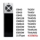 thumbnail image 3 of 433.92MHz Garage Door Remote Control TX2EV TX2REV TX4UNI TX4RUNI TX4UNIS TX4UNIF C940 C943 C945 CM12, 3 of 5