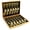 Gold | 24pcs, variant on Gold Silverware Set, OGORI 24-Piece Gold Forged Stainless Steel Flatware Set, Service of 6