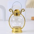 thumbnail image 4 of LCXmlly Battery Operated Lantern LED Lantern Vintage Operated Portable Handle Home Decor Flameless Electronic Lamp Night Light Christmas Party, 4 of 8