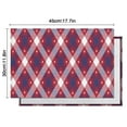 thumbnail image 6 of Red and Blue Star Argyle Pattern Summer Placemats Table Placemats Set Of 4-Linen Kitchen Washable Placemats Table Mats 11.8"x17.7" Non-Slip Heat Resistant, 6 of 6
