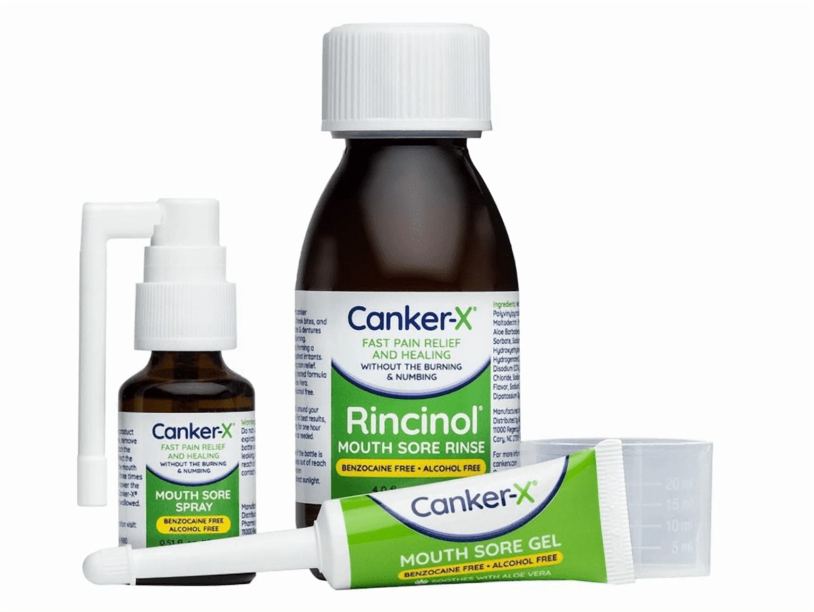 Canker-X Mouth Sore Spray, Oral Pain Relief from Canker Sores, & Mouth Sores, 0.51 fl. oz. (15 ml)