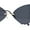 Gold Black, variant on Womens Die Cut Butterfly Shape Rimless Funky Party Sunglasses Gold Brown Pink