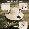 thumbnail image 7 of USB Charging Fan Hat,2-in-1 Hands-free Hat Fan with Detachable Neck, UPF 50+ Wide Brim Sun Hat,2600mAh Rechargeable Fishing Essentials for Camping Travel Delivery Outdoor-Black, 7 of 7