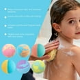 thumbnail image 6 of Bath Bombs Gift Set, 6Pcs Natural Handmade Bath Bomb Gift Set, Colorful Handmade Kids Safe and Gentle Spa Bath Fizz Balls Kit, Birthday Christmas Gift, 6 of 9
