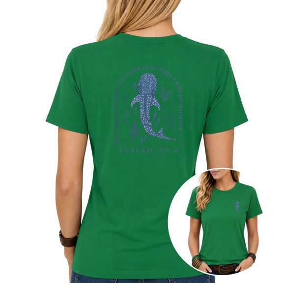 GIFFIMY Women's Spiritual Quote Graphic Short Sleeve T-Shirt Grey Standard Fit Everyday Top
