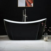 WOODBRIDGE 59" Freestanding Bathtub Contemporary Soaking Tub BTA1816