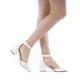 thumbnail image 5 of Zapatos DREAM PAIRS ANNEE Blancos de Punta y Tacón Grueso, 5 of 8