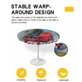 thumbnail image 2 of nqOlkjepod Christmas Round Tablecloth, Fitted Table Cover with Elastic for 55"-60" Round Tables, Xmas Red Tree Snowflake Birds Table Cloth Outdoor Indoor Dinning Party Waterproof Tablecloths, 2 of 6
