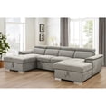 thumbnail image 6 of Soft Seat Sleeper Sofa with Square Arms and Hidden Bed / Offer Comfort and Function for Living Room, 6 of 6