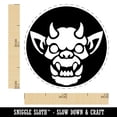 thumbnail image 2 of Horned Gargoyle Head Self-Inking Rubber Stamp Ink Stamper - Dry Pad (No Ink) - Mini 1/2 Inch, 2 of 7