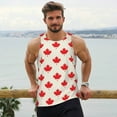 thumbnail image 6 of Goofa Happy Canada Day Pattern Men's Workout Tank Top Slim-Fit Tank Quick Dry Fit Muscle Tank Top Beach Tank Top Bodybuilding Sleeveless T Shirt-4X-Large, 6 of 7